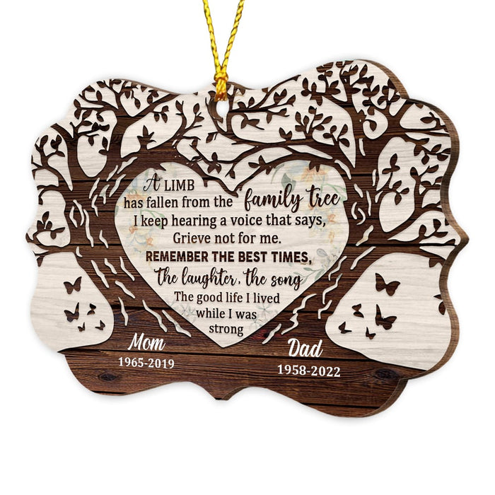 Personalized Memo Heart Tree A Limb Has Fall Benelux Ornament Benelux Ornament SB131 30O53 1