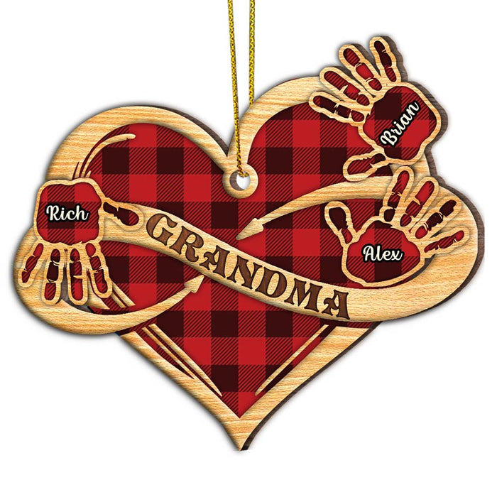 Personalized Grandma Infinity Heart Heart Ornament SB133 58O28 1
