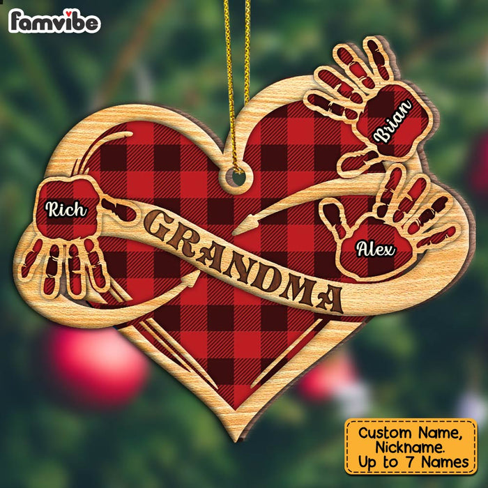 Personalized Grandma Infinity Heart Heart Ornament SB133 58O28 1