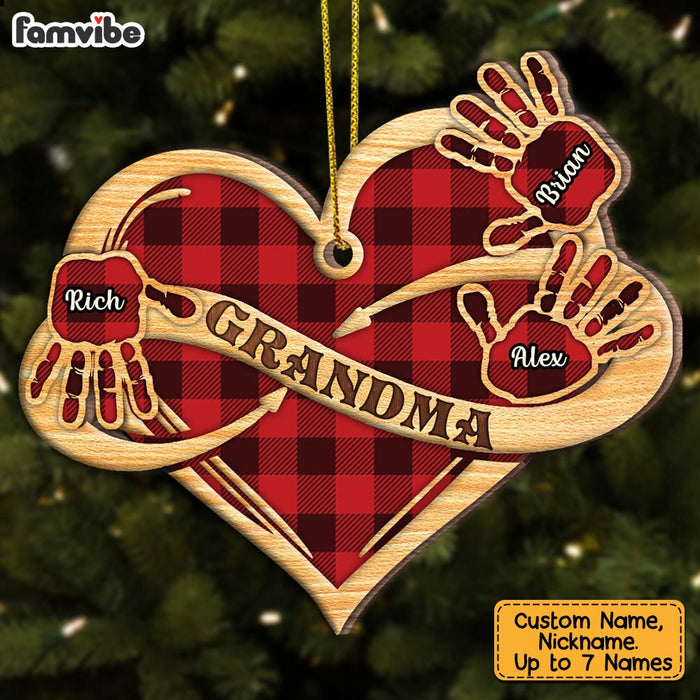 Personalized Grandma Infinity Heart Heart Ornament SB133 58O28 1