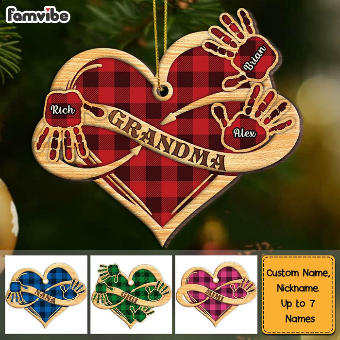 Personalized Grandma Infinity Heart Heart Ornament SB133 58O28 1