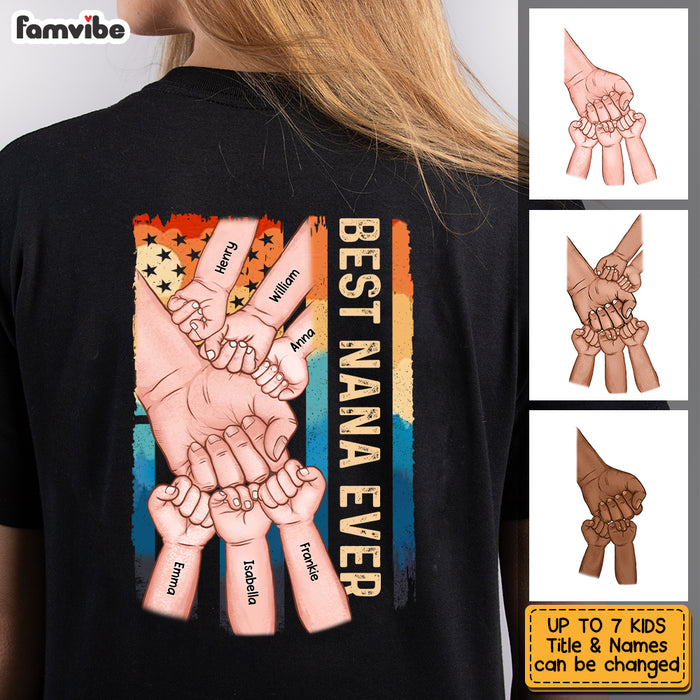 Personalized Grandma Ever Fist Bump Vintage Shirt SB134 58O53 1