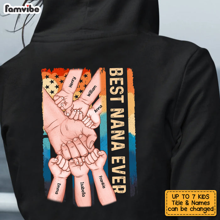 Personalized Grandma Ever Fist Bump Vintage Shirt SB134 58O53 1