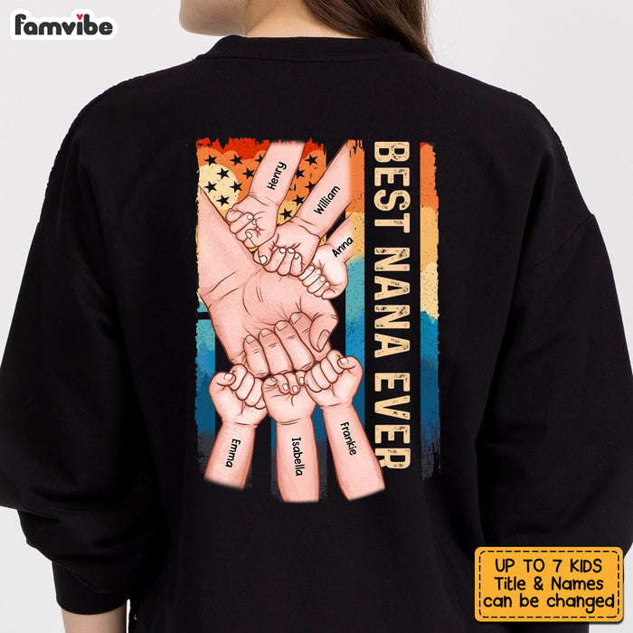 Personalized Grandma Ever Fist Bump Vintage Shirt SB134 58O53 1