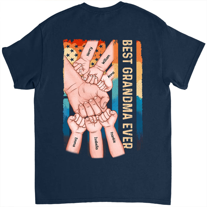 Personalized Grandma Ever Fist Bump Vintage Shirt SB134 58O53 1