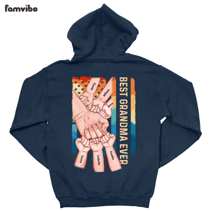 Personalized Grandma Ever Fist Bump Vintage Shirt SB134 58O53 1