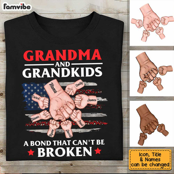 Personalized Grandma A Bond Can't Be Broken Shirt - Hoodie - Sweatshirt SB134 30O34 1