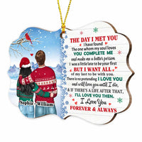 Personalized Couple The Day I Met You Christmas Benelux Ornament SB141 30O47 thumb 1