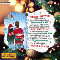 Personalized Couple The Day I Met You Christmas Benelux Ornament SB141 30O47 thumb 1