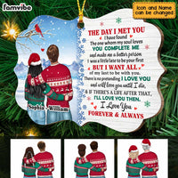Personalized Couple The Day I Met You Christmas Benelux Ornament SB141 30O47 thumb 1