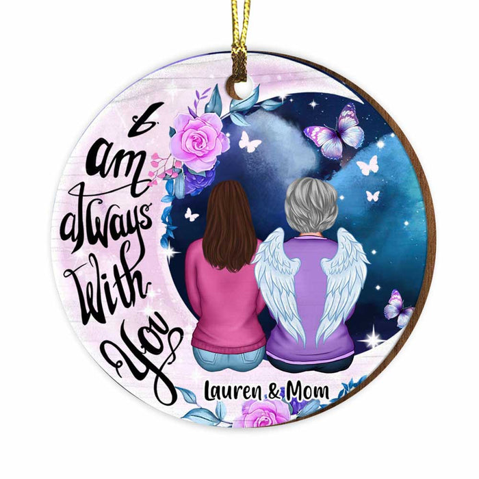 Personalized Mom Memo Always With You Sympathy Circle Ornament Circle Ornament SB141 23O34 1