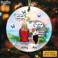 Personalized Dog Conversation Memo Circle Ornament SB153 23O53 thumb 1