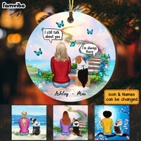 Personalized Dog Conversation Memo Circle Ornament SB153 23O53 thumb 1