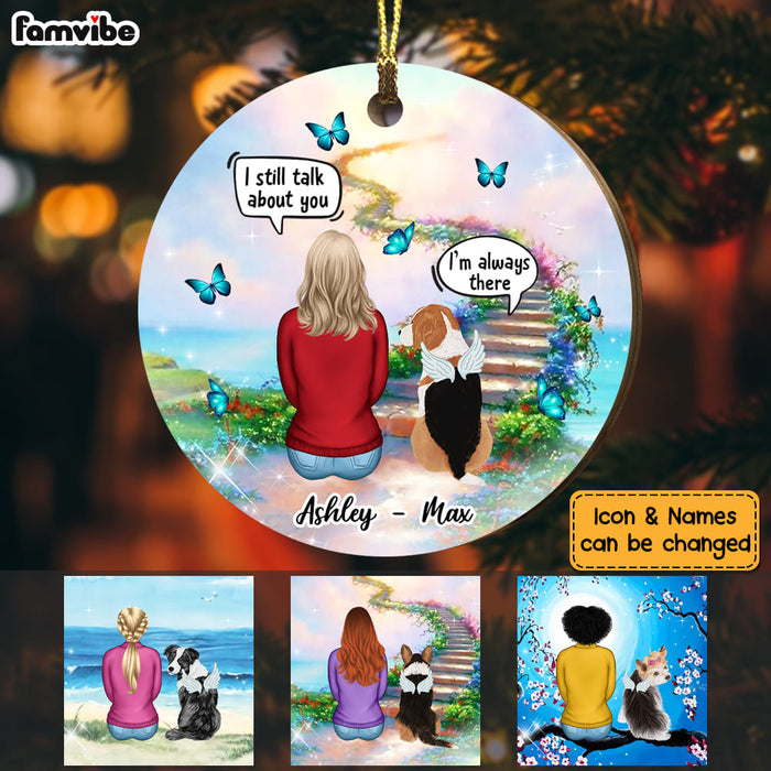 Personalized Dog Conversation Memo Circle Ornament SB153 23O53 1