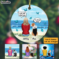 Personalized Dog Conversation Memo Circle Ornament SB153 23O53 thumb 1