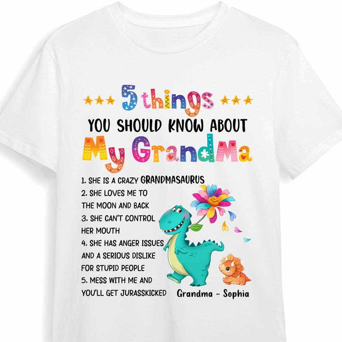 Personalized Mimisaurus Granddaughter Kid T Shirt SB153 30O47 1