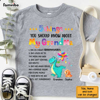 Personalized Mimisaurus Granddaughter Kid T Shirt SB153 30O47 thumb 1