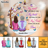 Personalized Butterfly Memo Circle Ornament SB164 32O34 thumb 1