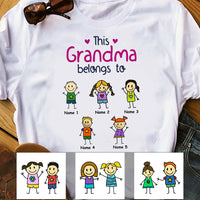 Personalized Grandma Belongs T Shirt JR231 81O58 thumb 1
