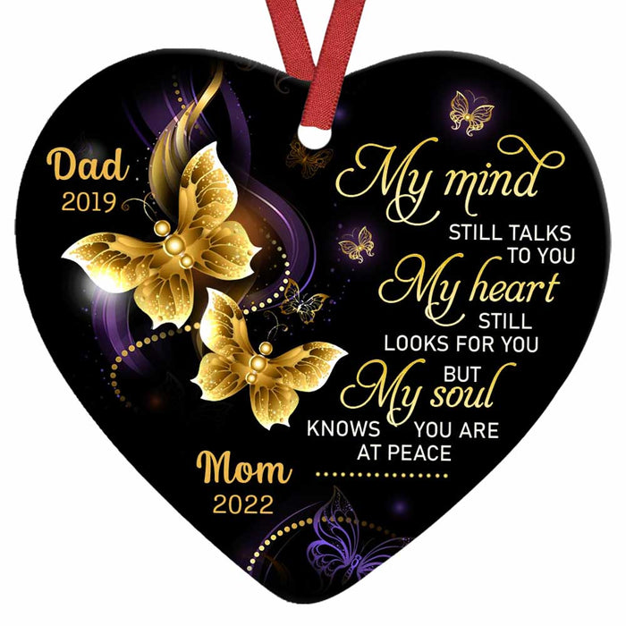 Personalized Memo Butterfly Heart Ornament SB161 32O28 1
