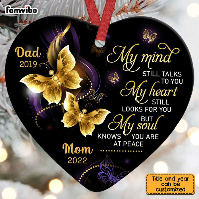 Personalized Memo Butterfly Heart Ornament SB161 32O28 1