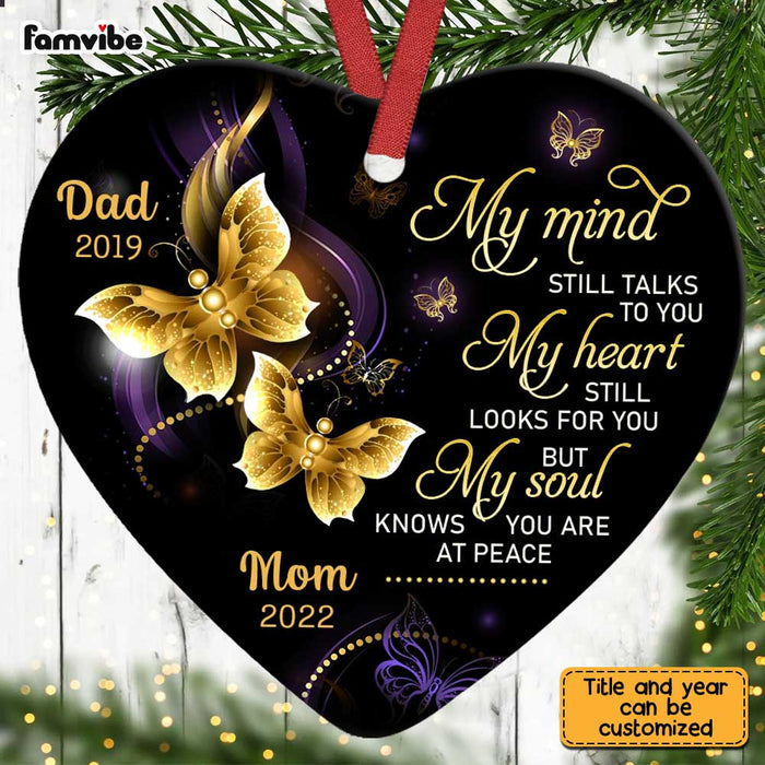 Personalized Memo Butterfly Heart Ornament SB161 32O28 1