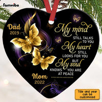 Personalized Memo Butterfly Heart Ornament SB161 32O28 thumb 1