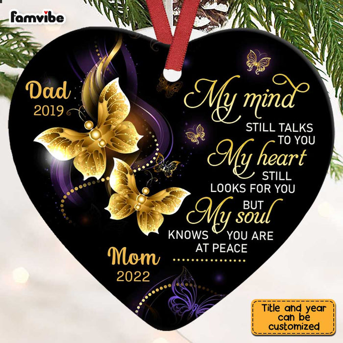 Personalized Memo Butterfly Heart Ornament SB161 32O28 1