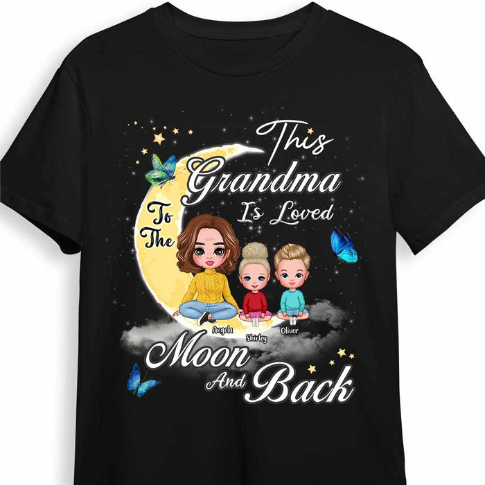 Personalized This Grandma Is Loved To The Moon And Back Shirt - Hoodie - Sweatshirt SB163 58O67 1