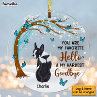 Personalized Dog Loss Sympathy Memo Circle Ornament SB161 23O53 thumb 1