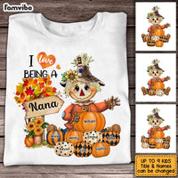 Personalized I Love Being A Grandma Scarecrow Fall Season Shirt - Hoodie - Sweatshirt SB164 58O53 thumb 1