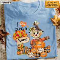 Personalized I Love Being A Grandma Scarecrow Fall Season Shirt - Hoodie - Sweatshirt SB164 58O53 thumb 1