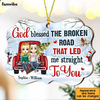 Personalized Couple Red Truck Benelux Ornament SB164 30O47 thumb 1