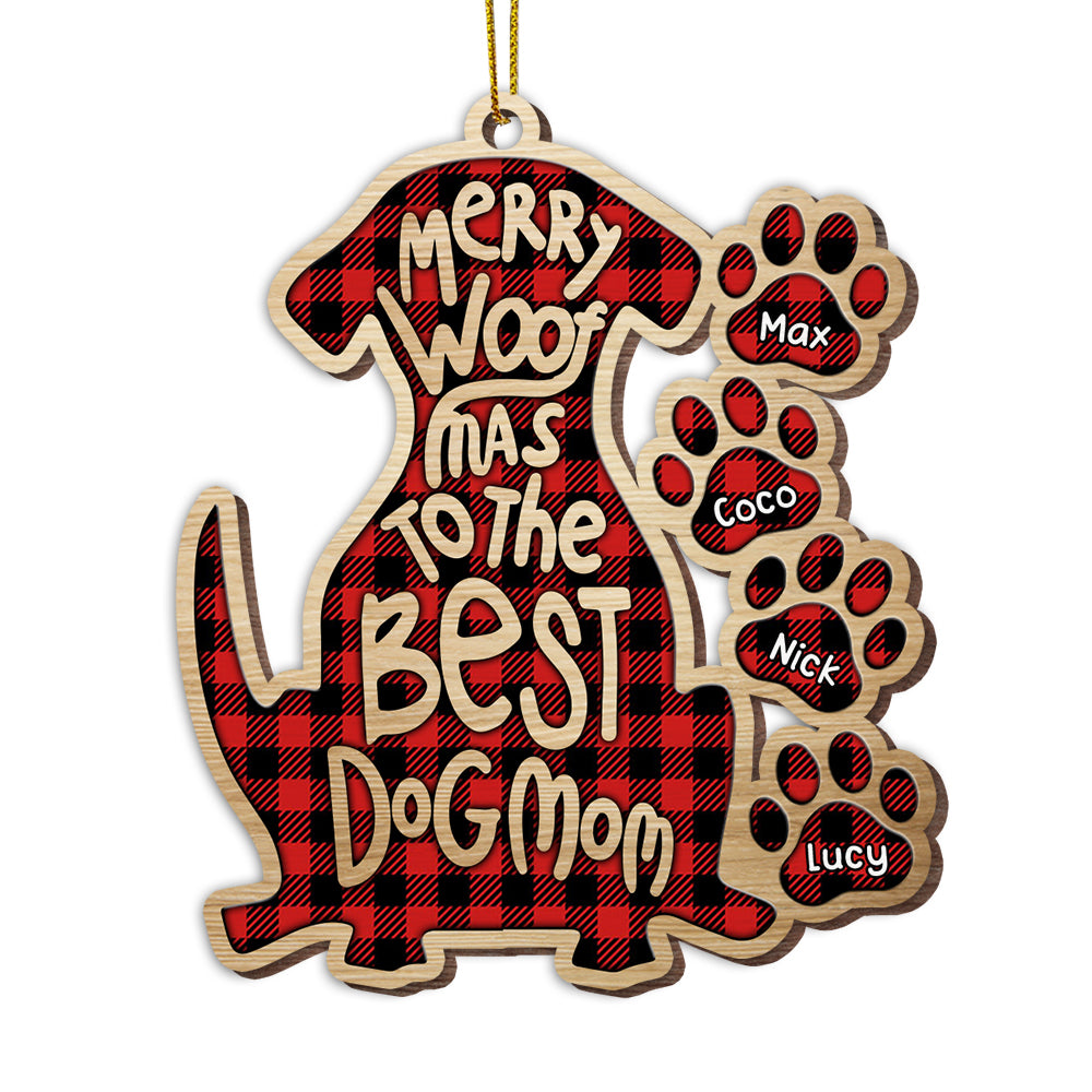 Personalized Dog Mom Christmas Ornament SB201 85O53 Primary Mockup