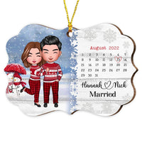 Personalized Couple Together Christmas Benelux Ornament SB192 23O28 thumb 1