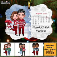 Personalized Couple Together Christmas Benelux Ornament SB192 23O28 thumb 1