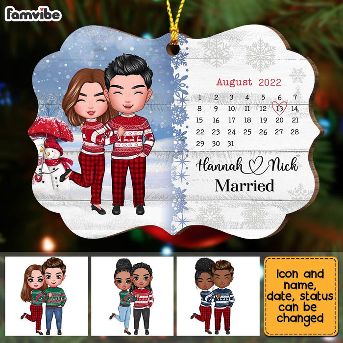 Personalized Couple Together Christmas Benelux Ornament SB192 23O28 1