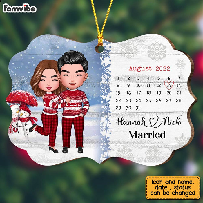 Personalized Couple Together Christmas Benelux Ornament SB192 23O28 1