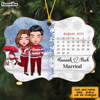 Personalized Couple Together Christmas Benelux Ornament SB192 23O28 thumb 1