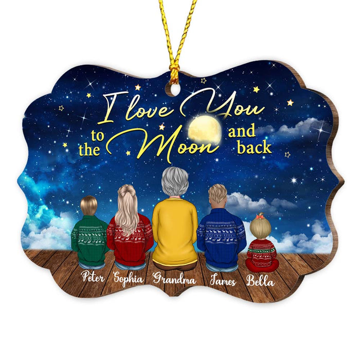 Personalized Grandma I Love You To The Moon And Back Benelux Ornament SB173 58O47 1