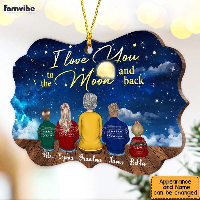 Personalized Grandma I Love You To The Moon And Back Benelux Ornament SB173 58O47 1
