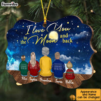 Personalized Grandma I Love You To The Moon And Back Benelux Ornament SB173 58O47 thumb 1