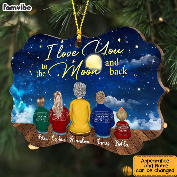 Personalized Grandma I Love You To The Moon And Back Benelux Ornament SB173 58O47 1