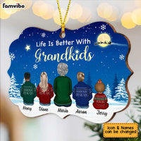 Personalized Grandma Loves Grandkids To The Moon And Back Christmas Benelux Ornament SB171 30O34 thumb 1