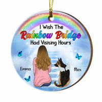 Personalized Dog Memo Rainbow Bridge Circle Ornament SB192 32O34 thumb 1
