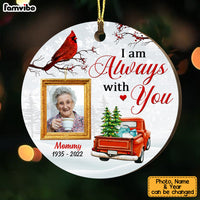 Personalized Memo Mom Dad Christmas Circle Ornament SB191 23O53 thumb 1