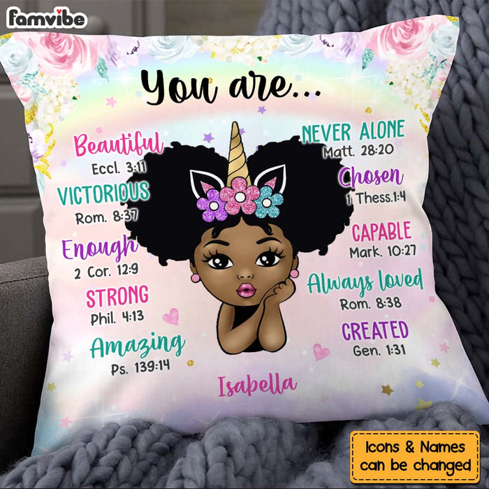 Personalized Gift For Granddaughter Kid Unicorn You Are Pillow 31054 1