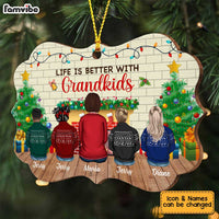 Personalized Life Is Better With Grandkids Christmas Benelux Ornament SB201 58O34 thumb 1