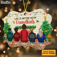 Personalized Life Is Better With Grandkids Christmas Benelux Ornament SB201 58O34 thumb 1