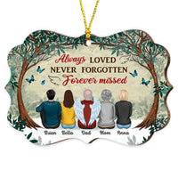 Personalized Memo Forest Always Loved Never Forgotten Forever Missed Benelux Ornament SB202 30O28 thumb 1